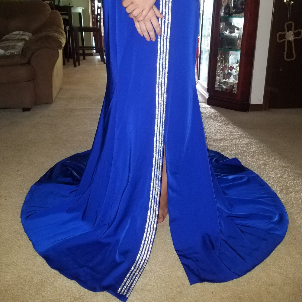 Royal blue Sherri Hill Formal gown